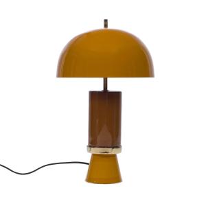 Lampe vintage  E27-15W jaune en fer forgé