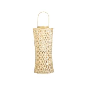 Lanterne en bambou ton naturel 58 cm