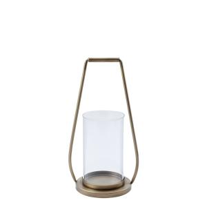 Lanterne en métal dorée H39