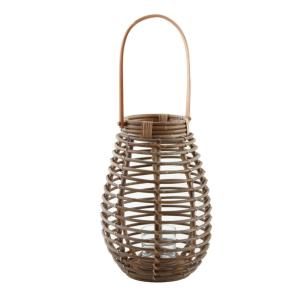 Lanterne en rotin 40 cm naturel
