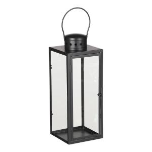 Lanterne Noire Fer H34.5xl13xL13.5cm