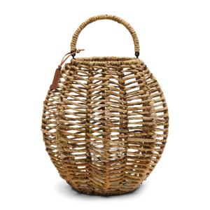 Lanterne, tronc de bananier, marron