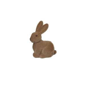 Lapin en feutrine marron 12 x 8 x 15 cm