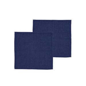 Lavette coton bio bleu roi