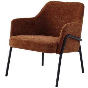 LAYTON- Fauteuil en tissu Luxury Terracotta