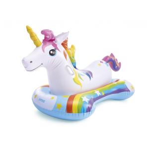Licorne gonflable avec matelas à chevaucher en vinyle