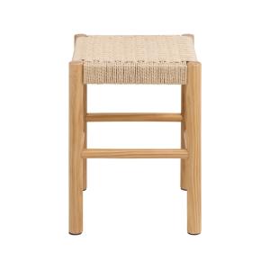 Liora - tabouret en bois de pin et corde tressée – H 45cm