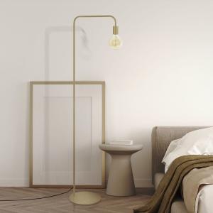 Liseuse métal H157cm or;Abat-jour: ampoule