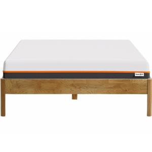 Lit 140x190 en chêne massif   Matelas double confort