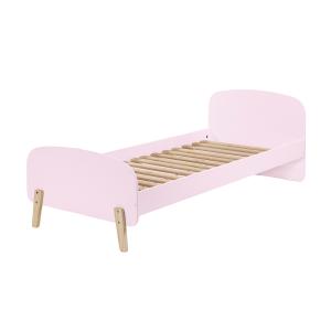 Lit 90x200 sommier inclus vieux rose