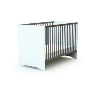 Lit bébé 60x120 blanc et taupe
