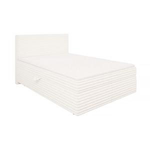 Lit boxspring 140x200 avec surmatelas et tiroirs, velours c…