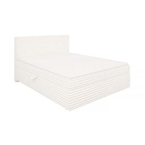 Lit boxspring 160x200 avec surmatelas et tiroirs, velours c…