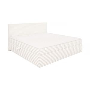 Lit boxspring 200x200 avec surmatelas et tiroirs, velours c…