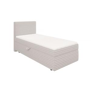 Lit boxspring 90x200 avec surmatelas et tiroirs, velours cô…