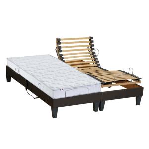 Lit Electrique   Matelas 100% latex 5 zones 180x200