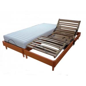 Lit electrique   matelas latex 2x80x200