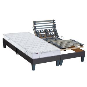 Lit Electrique   Matelas mémoire de forme 2x80x200