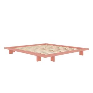 Lit futon JAPAN en pin massif rose, avec sommier 180x200