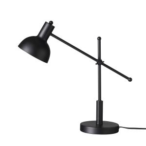 London - Lampe de table en métal noir mat, h 42 cm d 12 cm