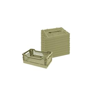 Lot 10 caisses de rangement pliables jaune 26,5 x 17 x 10,5…