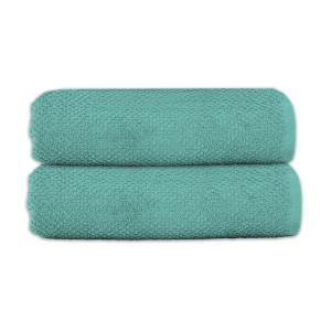 Lot 2 serviettes de bain 70x140 coton éponge
