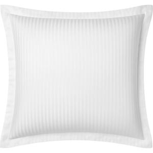 Lot 2 taies d'oreiller satin de coton blanc 64x64 cm