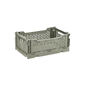 Lot 4 caisses de rangement pliables plastique vert 40 x 30…