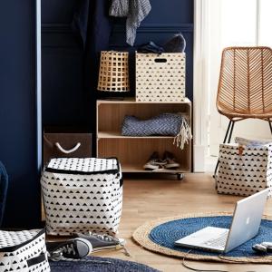 Lot 4 housses de rangement polycoton motif hills 54,5 x 43,…