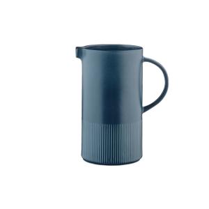 Lot de 1 carafes, théières & bocaux en grès bleu D11