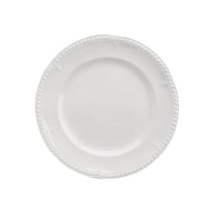 Lot de 12 assiettes rondes en porcelaine blanche D 31 cm