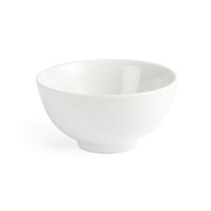 Lot de 12 bols à riz en porcelaine blanche D 13 cm