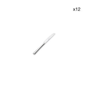 Lot de 12 Couteau à beurre argent en métal 16cm