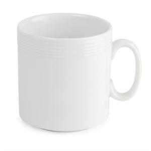 Lot de 12 mugs en porcelaine blanche 220 ml