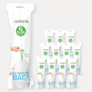 Lot de 12 rouleaux de 20 sacs poubelle 23/30 l blanc code G…