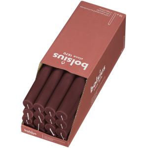 Lot de 16 bougies rouge, 27cm