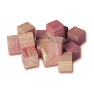Lot de 16 cubes antimites en cèdre naturel