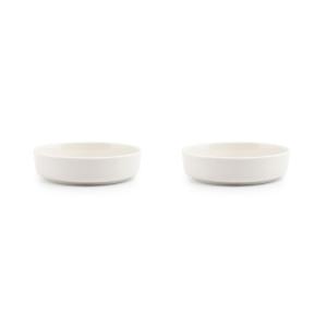 Lot de 2 assiette creuse blanc en porcelaine 16xh4cm