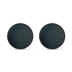 Lot de 2 assiette vert en porcelaine 32cm