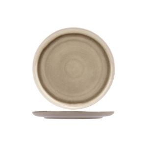 Lot de 2 Assiettes plate en Céramique, vert, D 33xh 2,7 cm