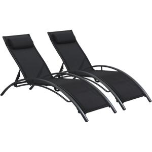 Lot de 2 bains de soleil en   L