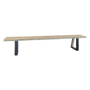 Lot de 2 bancs en bois d'acacia 230cm