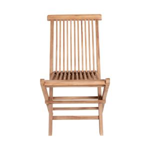 Lot de 2 chaises de jardin 46x62x89 cm en teck naturel
