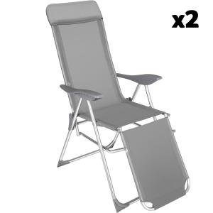 Lot de 2 chaises de jardin Résistant aux intempéries et aux…