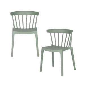 Lot de 2 chaises de Jardin Vert Jade