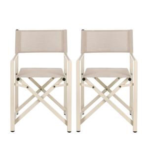 lot de 2 chaises de metteur en scène pliables d'extérieur b…