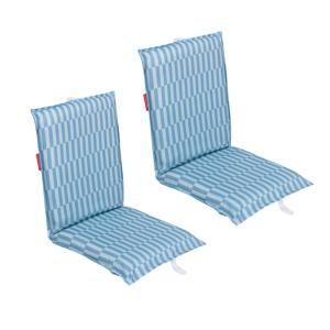 Lot de 2 Chaises de Plage Pliables Bleu