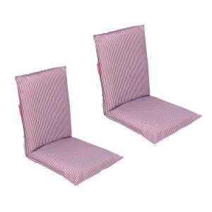 Lot de 2 Chaises de Plage Pliables Bordeaux
