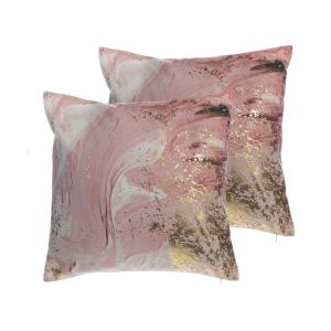 Lot de 2 coussin décoratifsentissurose45x12cm