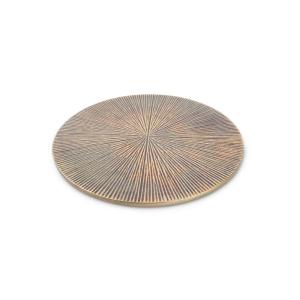 Lot de 2 dessous de plat or en métal 20cm
